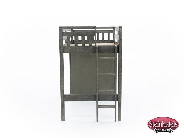 hils grey twin loft bed headboard  image tlc  