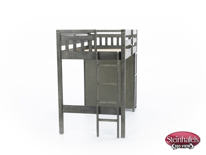 hils grey twin loft bed headboard  image tlc  