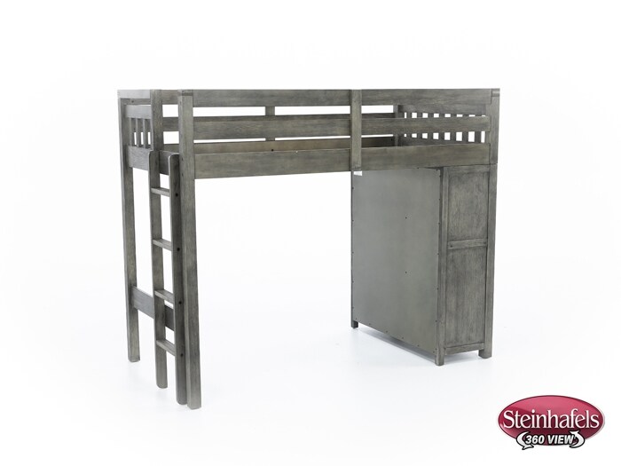 hils grey twin loft bed headboard  image tlc  