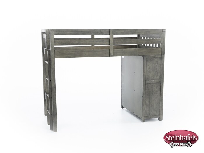 hils grey twin loft bed headboard  image tlc  