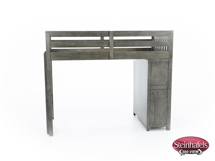 hils grey twin loft bed headboard  image tlc  