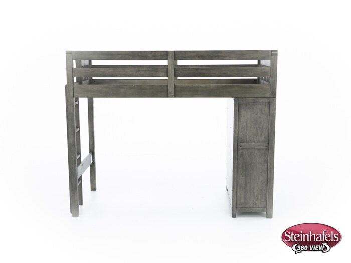 hils grey twin loft bed headboard  image tlc  