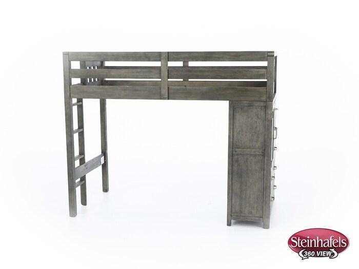hils grey twin loft bed headboard  image tlc  