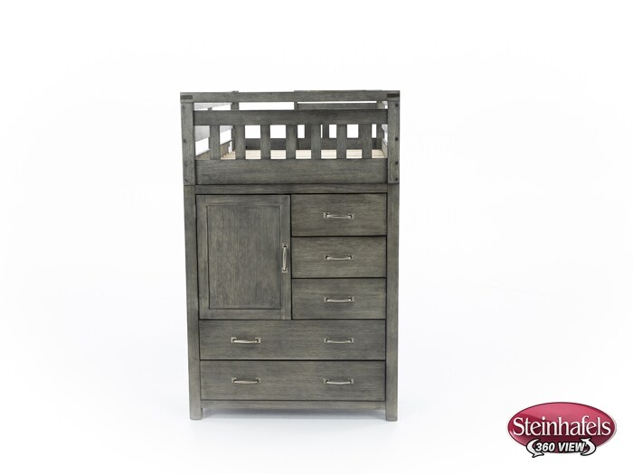 hils grey twin loft bed headboard  image tlc  
