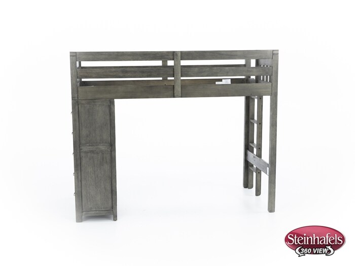 hils grey twin loft bed headboard  image tlc  