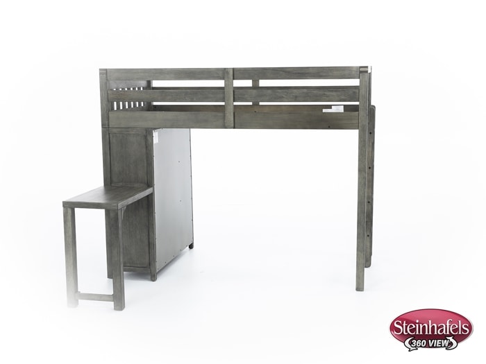 hils grey twin loft bed headboard  image ttc  