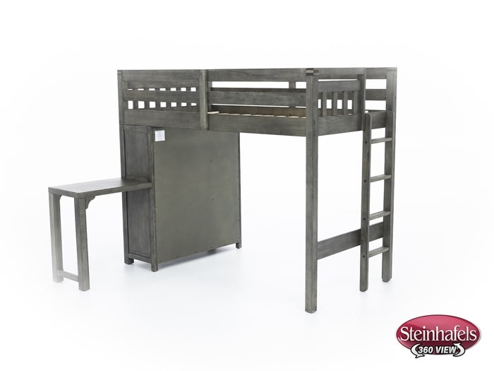hils grey twin loft bed headboard  image ttc  