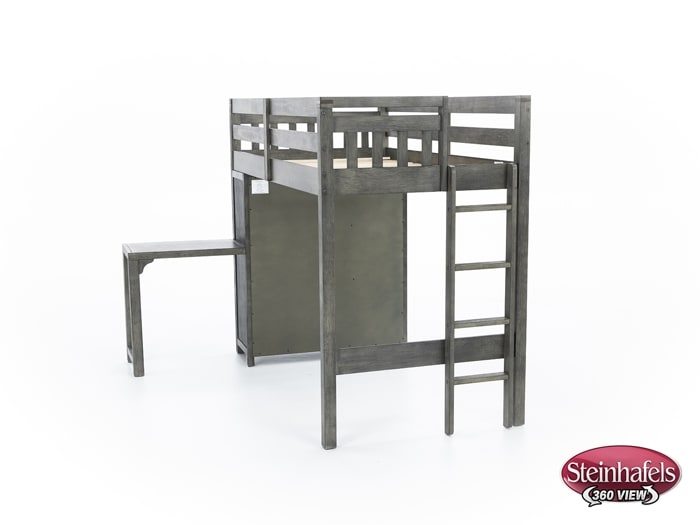 hils grey twin loft bed headboard  image ttc  