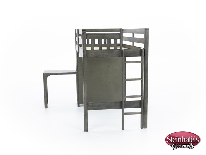 hils grey twin loft bed headboard  image ttc  