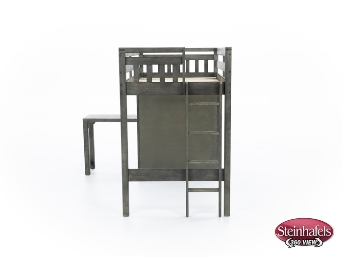 hils grey twin loft bed headboard  image ttc  