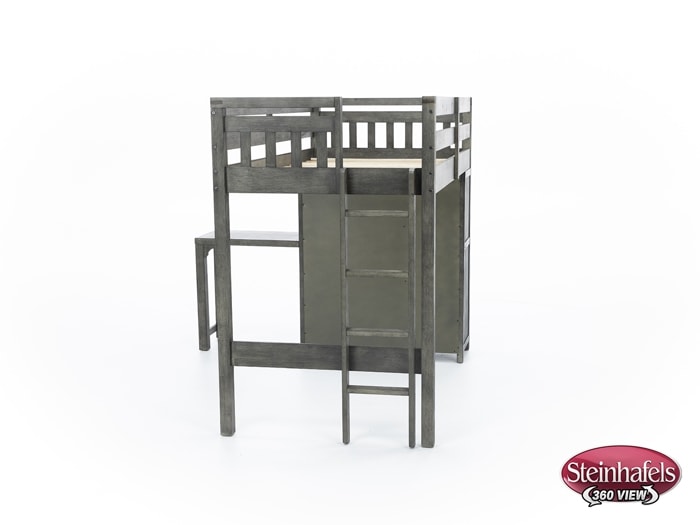 hils grey twin loft bed headboard  image ttc  