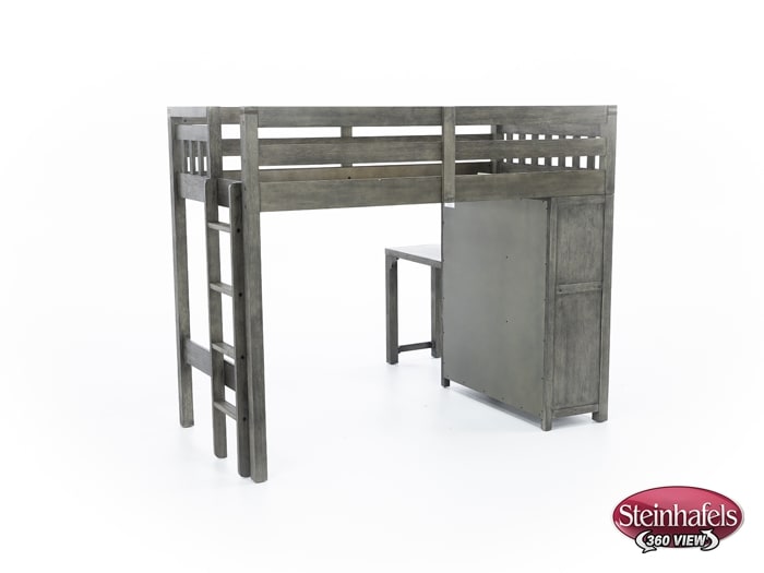 hils grey twin loft bed headboard  image ttc  