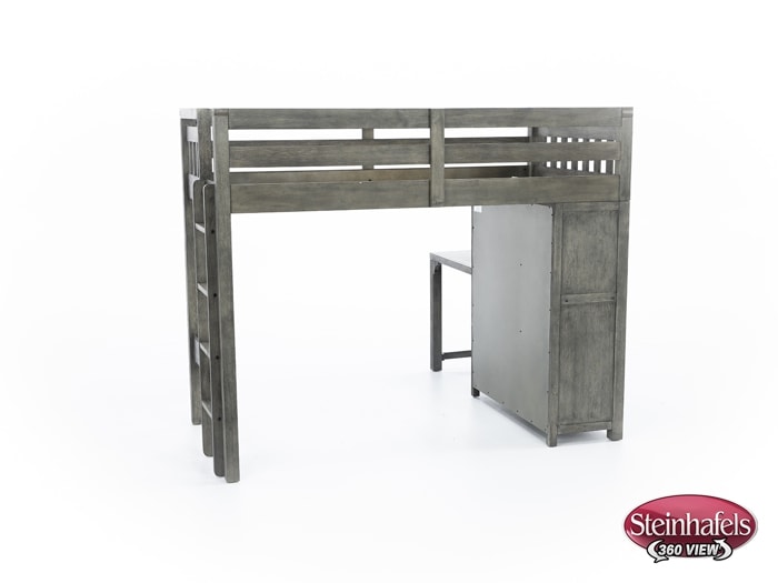 hils grey twin loft bed headboard  image ttc  