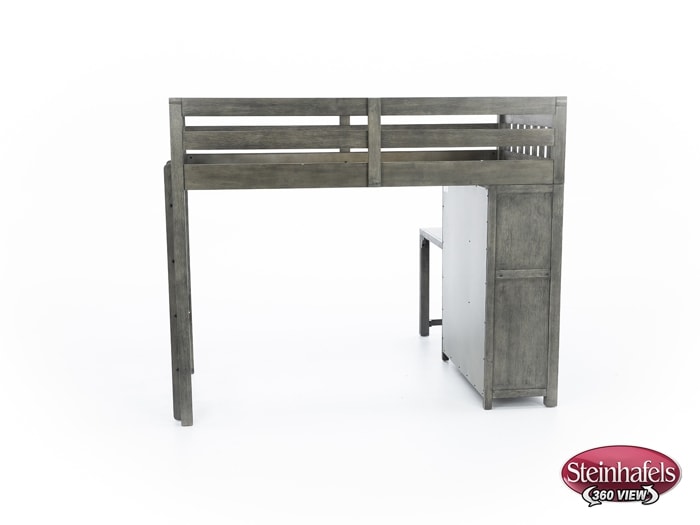 hils grey twin loft bed headboard  image ttc  
