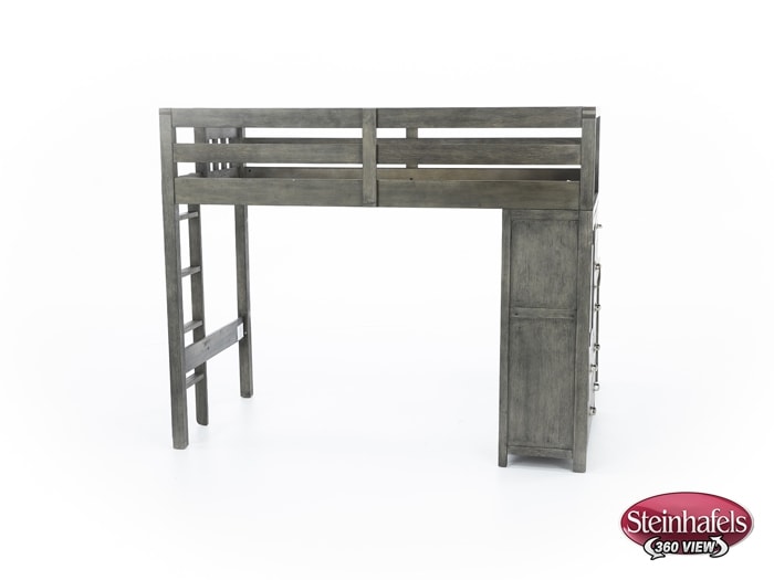 hils grey twin loft bed headboard  image ttc  