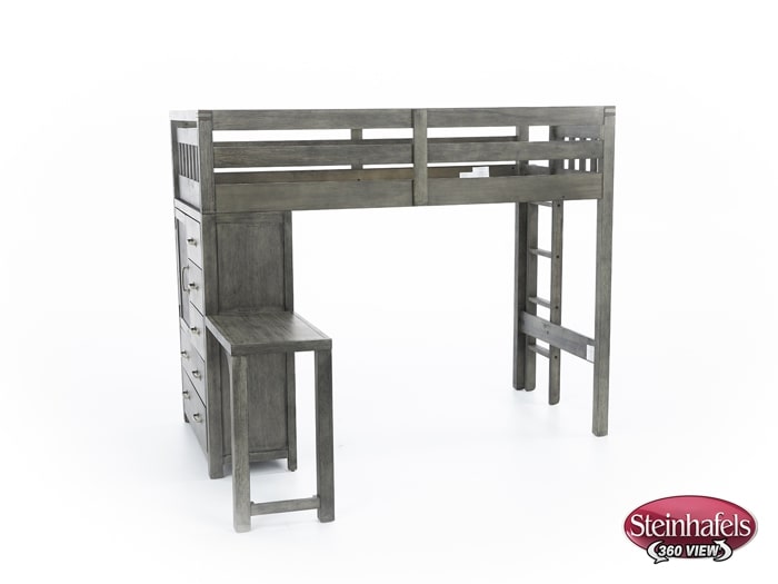 hils grey twin loft bed headboard  image ttc  