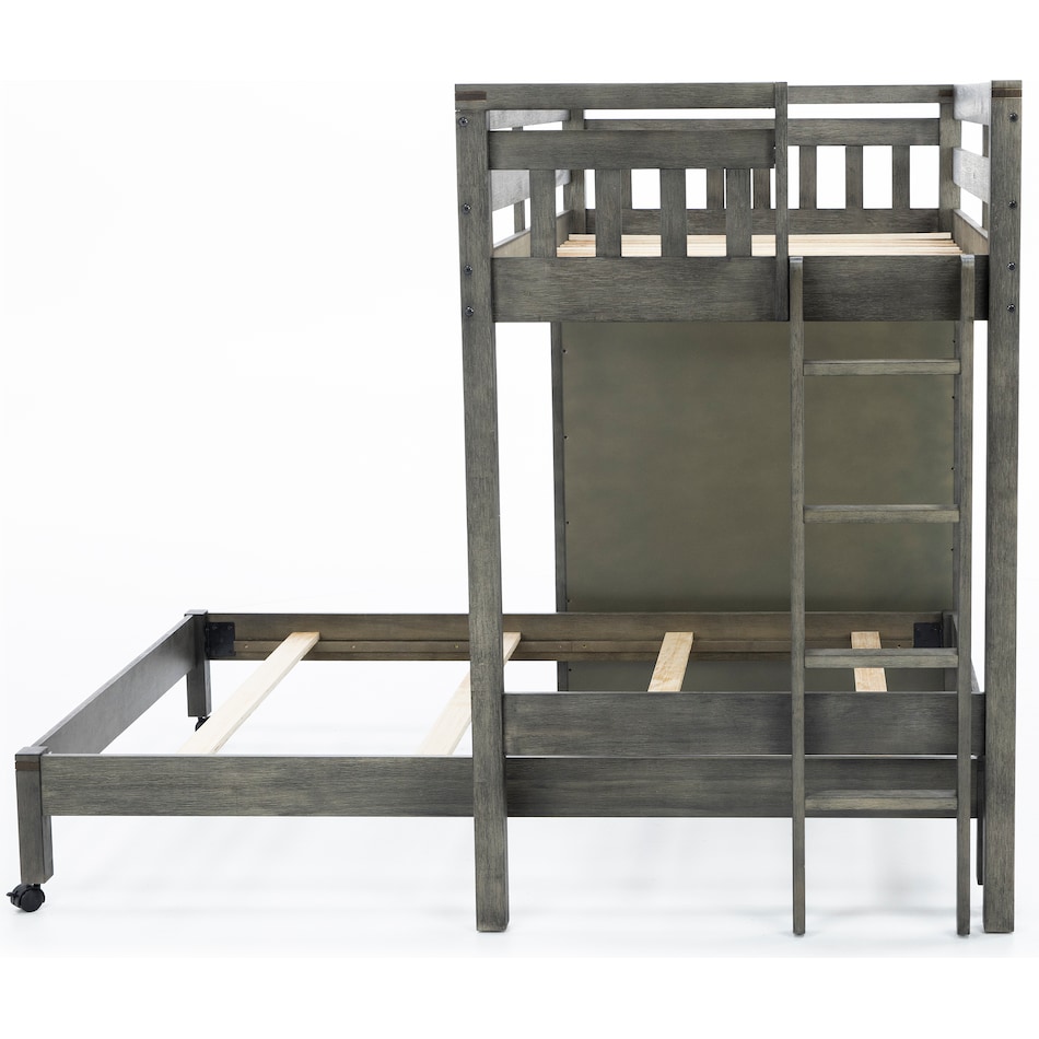 hils grey twin loft bed headboard tfc  