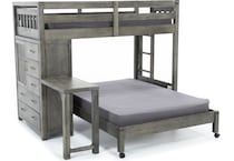 hils grey twin loft bed headboard tfc  