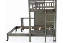 hils grey twin loft bed headboard tfc  