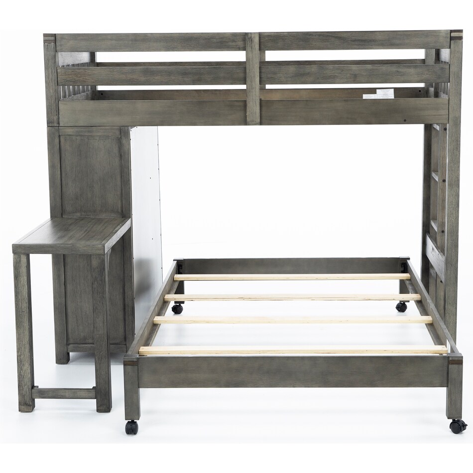 hils grey twin loft bed headboard tfc  