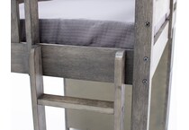 hils grey twin loft bed headboard tfc  