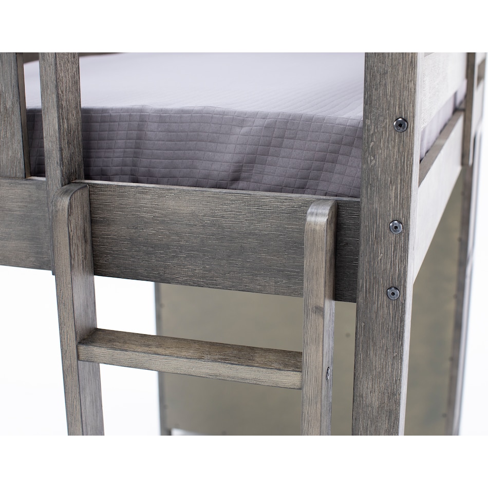 hils grey twin loft bed headboard tfc  