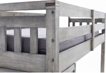 hils grey twin loft bed headboard tfc  
