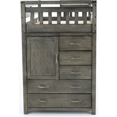 St. Croix Twin Loft with Chest, Charcoal