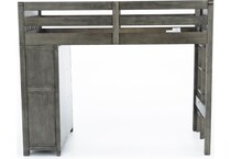 hils grey twin loft bed headboard tlc  