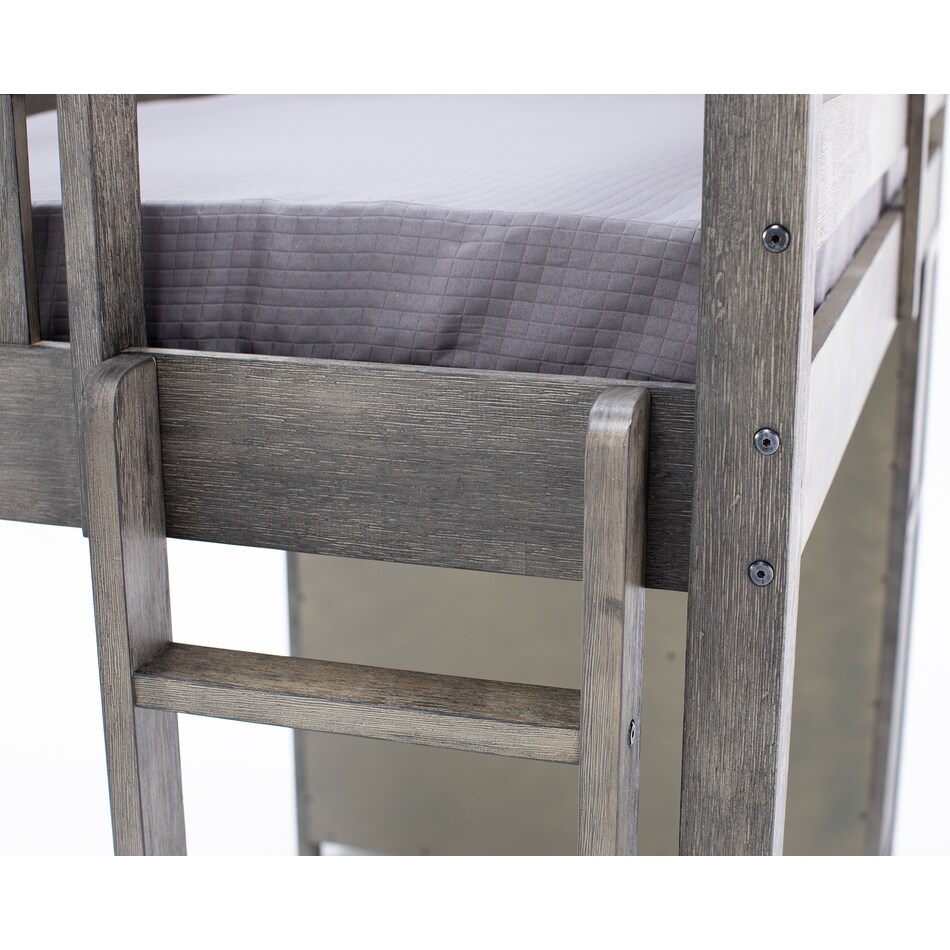 hils grey twin loft bed headboard tlc  