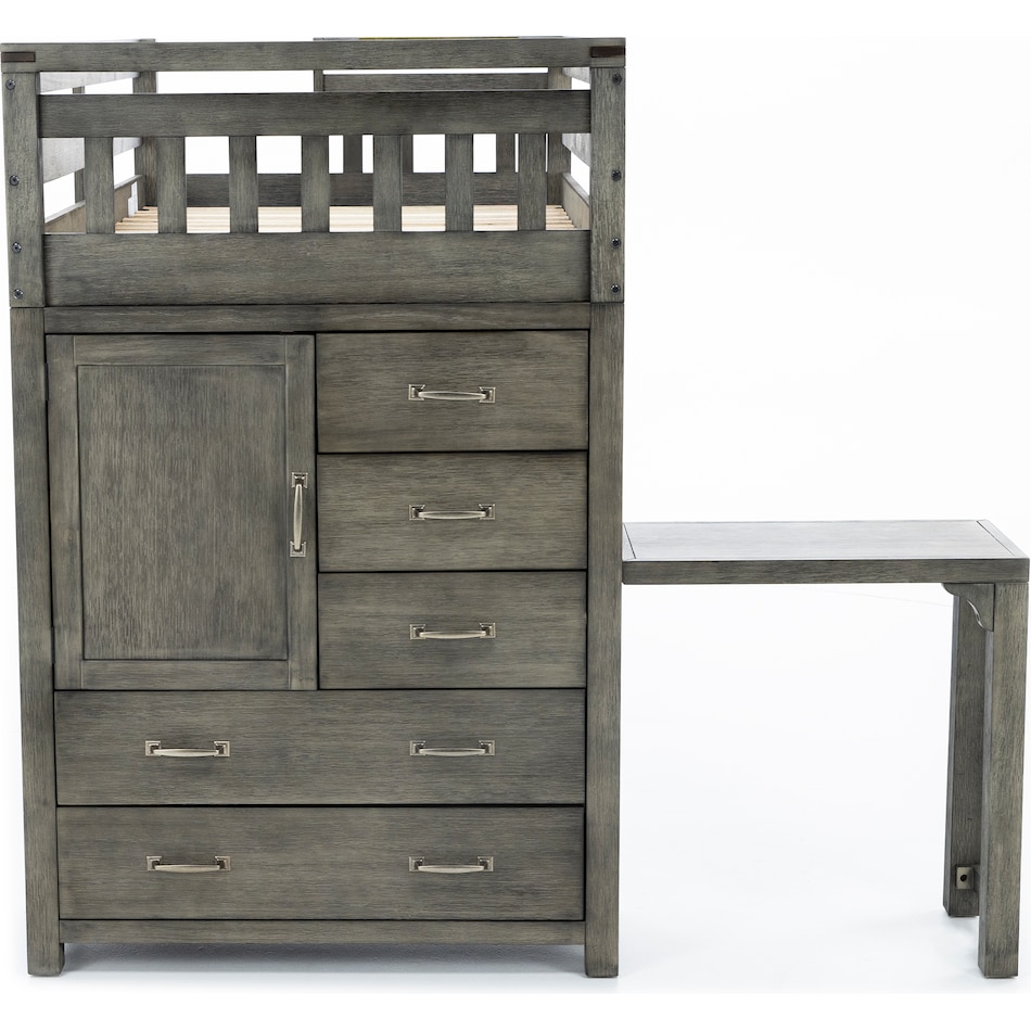 hils grey twin loft bed headboard ttc  
