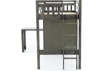 hils grey twin loft bed headboard ttc  