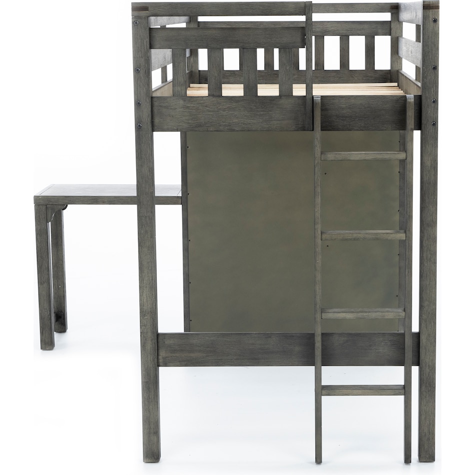 hils grey twin loft bed headboard ttc  