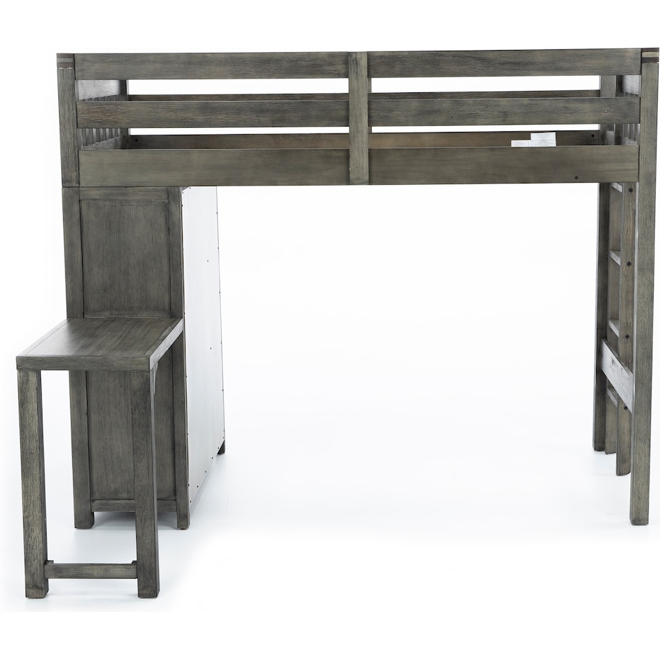 hils grey twin loft bed headboard ttc  