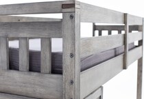 hils grey twin loft bed headboard ttc  