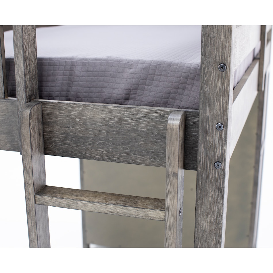 hils grey twin loft bed headboard ttc  