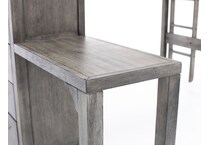 hils grey twin loft bed headboard ttc  