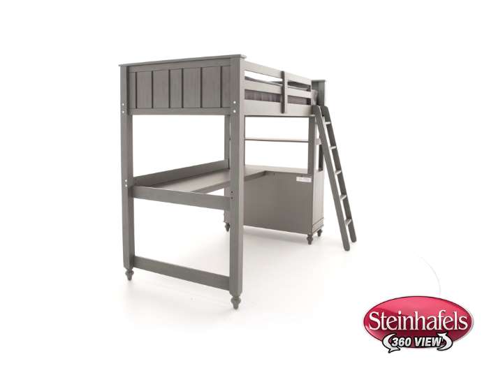 hils grey twin loft bed package  image tlb  