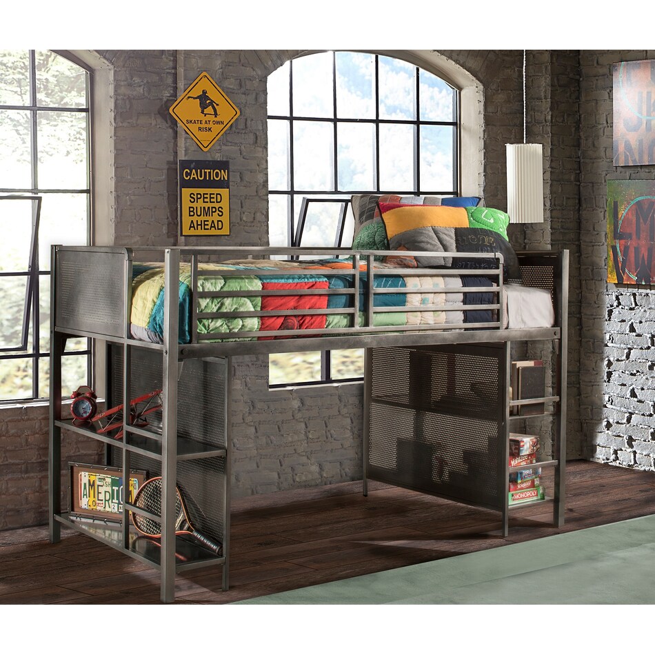 hils twin loft bed package l  