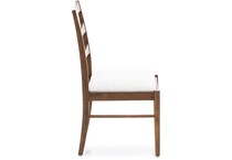 hils walnut   boucle inch standard seat height side chair   