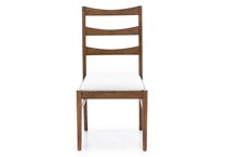 hils walnut   boucle inch standard seat height side chair   
