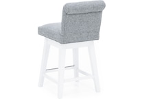 hils white   grey inch & over bar seat stool   