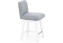 hils white   grey inch & over bar seat stool   