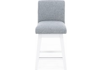 hils white   grey inch & over bar seat stool   