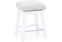 hils white   oatmeal inch & over bar seat stool   