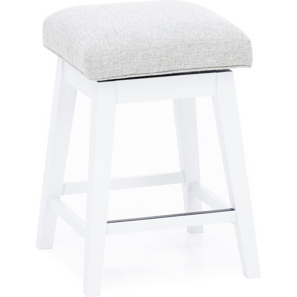hils white   oatmeal inch & over bar seat stool   