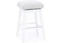 hils white   oatmeal inch & over bar seat stool   