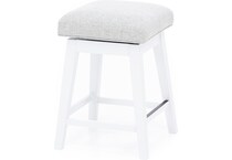 hils white   oatmeal inch & over bar seat stool   