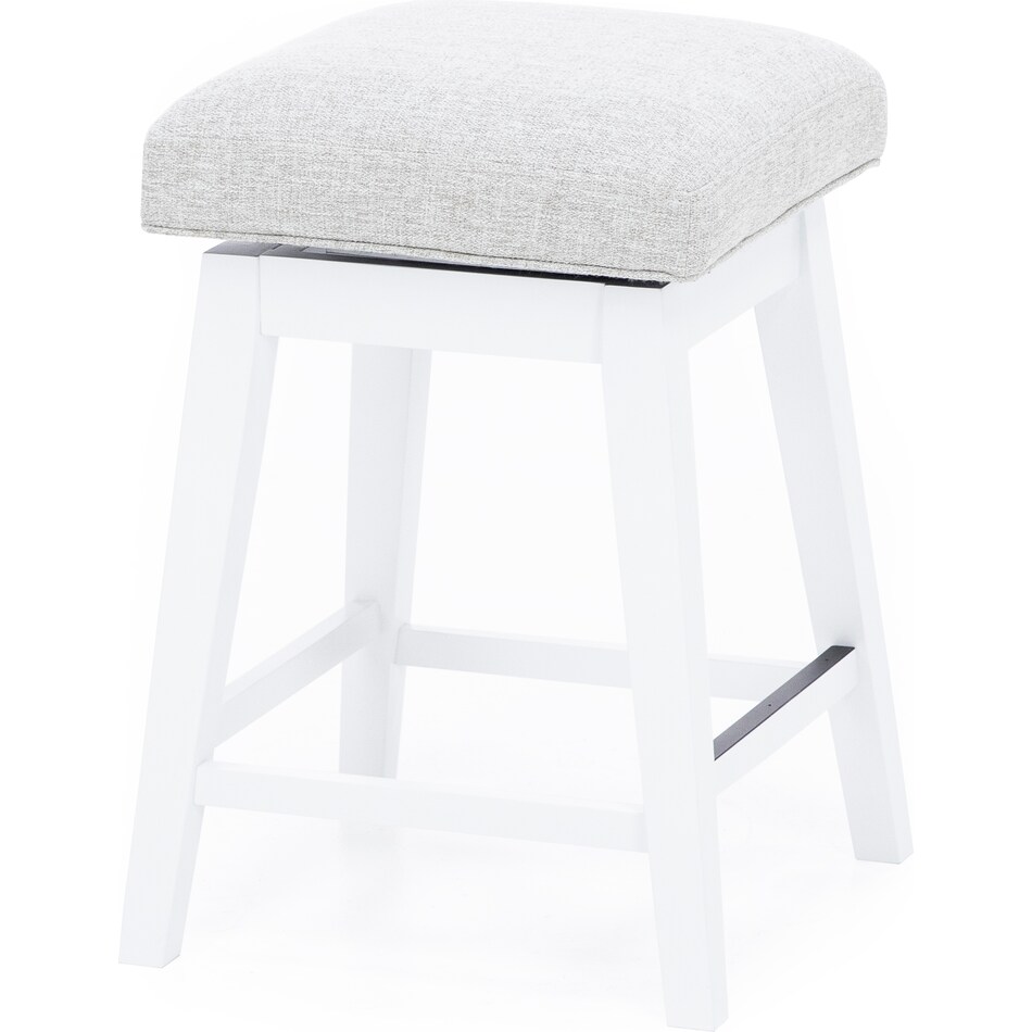 hils white   oatmeal inch & over bar seat stool   