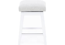 hils white   oatmeal inch & over bar seat stool   